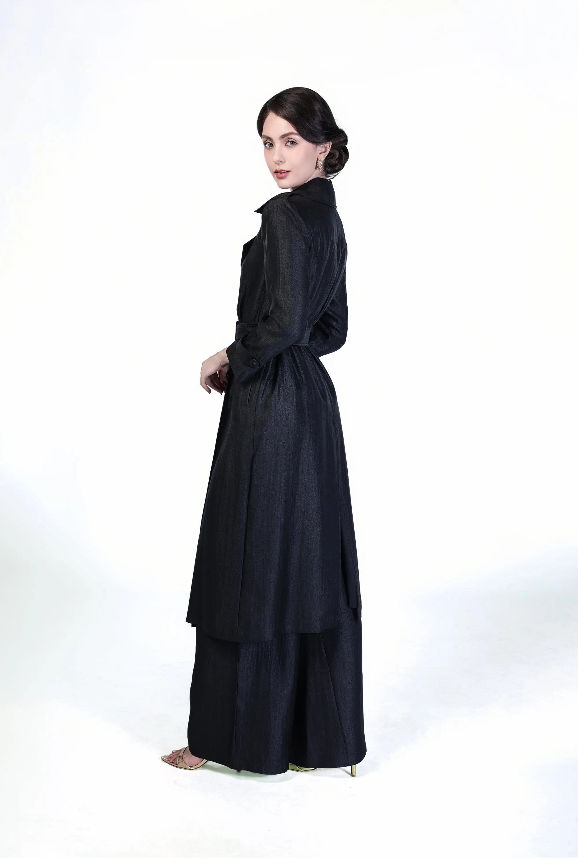 Trench Coat with Double-Breasted Buckles ULA